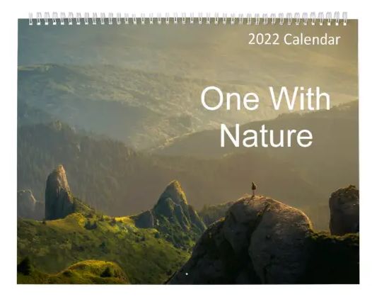 One With Nature 2022 Calendar by Inspirational Downloads